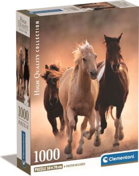 Clementoni Puzzle Running horses 1000 kosov