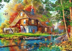 Trefl Puzzle Mlin ob reki 500 kosov