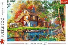 Trefl Puzzle Mlin ob reki 500 kosov