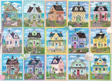 Cobble Hill Puzzle Hiše ob morju 1000 kosov