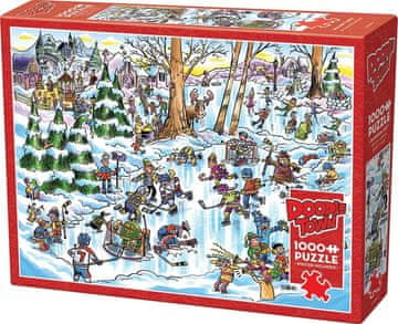 Cobble Hill Puzzle DoodleTown: Hokejsko mesto 1000 kosov