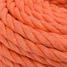Vidaxl Delovna vrv oranžna 14 mm 25 m polipropilen