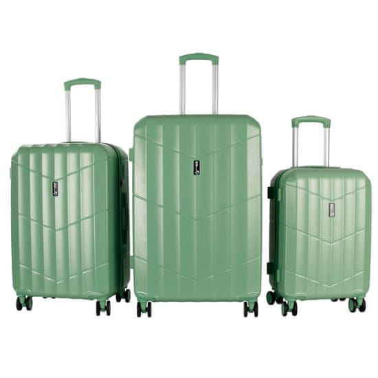 Aga Travel Komplet potovalnih kovčkov MR4669 Zelena