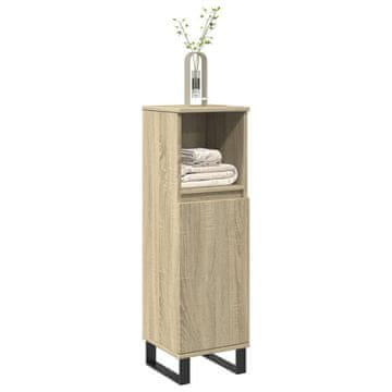 Vidaxl vidaXL Kopalniška omarica sonoma hrast 30x30x100 cm