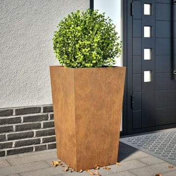 Vidaxl vidaXL Vrtni lonec 45x45x75 cm kortensko jeklo