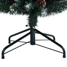Vidaxl Umetna ozka novoletna jelka 150 LED diod 150 cm