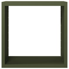 Vidaxl Stojalo za drva zeleno 100x40x100 cm jeklo