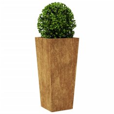 Vidaxl Vrtni lončki 2 kosa 35x35x75 cm Vremensko odporno jeklo