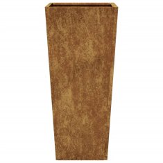 Vidaxl Vrtni lončki 2 kosa 35x35x75 cm Vremensko odporno jeklo