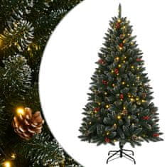 Vidaxl Umetna novoletna jelka 150 LED diod 120 cm
