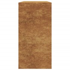 Vidaxl Stojalo za drva 100x40x80 cm Vremensko odporno jeklo