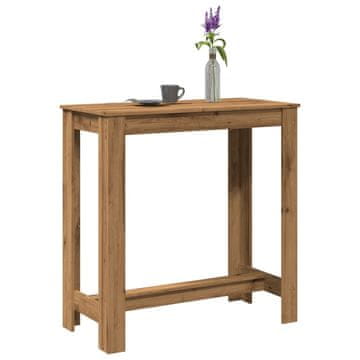 Vidaxl vidaXL Barska miza, Artisan hrast, 102x50x103,5 cm
