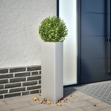 Vidaxl vidaXL Trikotni vrtni sadilnik 30x26x75 cm pocinkano jeklo