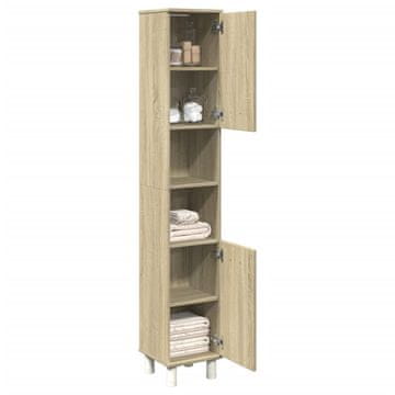 Vidaxl vidaXL Kopalniška omarica sonoma hrast 30,5x30x179 cm