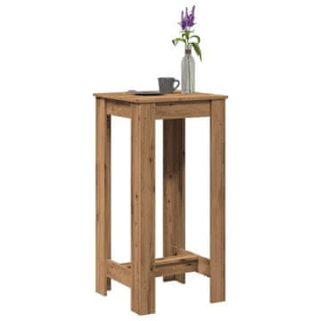 Vidaxl vidaXL Barska miza, Artisan hrast, 51x50x103,5 cm