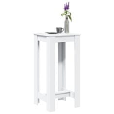 shumee vidaXL Barska miza bela 51x50x103,5 cm inženirski les