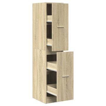 Vidaxl Lekarniška omarica sonoma hrast 30x41x144,5 cm inženirski les