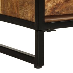 Vidaxl Stojalo za vino za 9 steklenic 55x33x70 cm mangov les