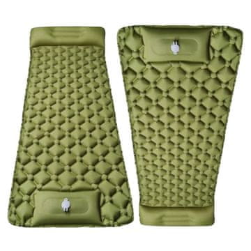 VIVVA® 2-pack samonapihljiva blazina za kampiranje, napihljiva na prostem, zračna blazina, ultralahka blazina za kampiranje, blazina za kampiranje, zložljiva spalna blazina z vzglavnikom B2UBIMAT