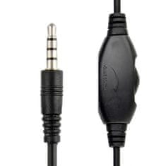 Gembird Stereo slušalke MHS-03-BKRD črne/rdeče