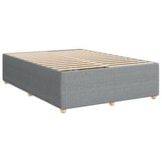 Vidaxl Box spring postelja z vzmetnico svetlo siva 160x200 cm žamet
