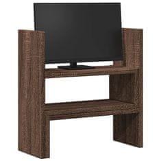 Vidaxl Organizator za mizo nastavljiv rjavi hrast 40x17x41 cm les