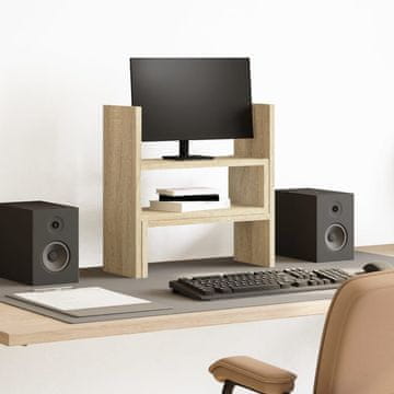 Vidaxl vidaXL Nastavljiv organizator za mizo, hrast sonoma, 40x17x41 cm