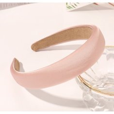 Flamenco Mystique Čelna kapa Charlotte z rožnatim turbanom, premer 12,5 cm, širina 3,5 cm