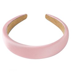 Flamenco Mystique Čelna kapa Charlotte z rožnatim turbanom, premer 12,5 cm, širina 3,5 cm