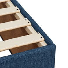 Vidaxl Box spring postelja z vzmetnico modra 100x200 cm blago