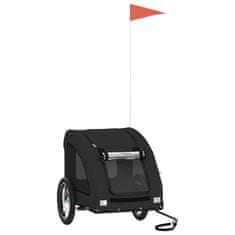 Vidaxl vidaXL Kolesarska prikolica za hišne ljubljenčke, oxfordsko blago in železo