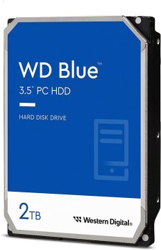 WD Blue/2TB/HDD/3,5"/SATA/5400 vrtljajev na minuto/2R