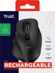 Trust Fyda ECO miška, brezžična, črna (24727)