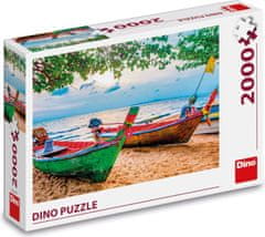 Dino Puzzle Ribiški čolni 2000 kosov