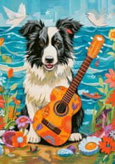 Castorland Puzzle Collie, kitara in morje 100 kosov