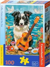 Castorland Puzzle Collie, kitara in morje 100 kosov