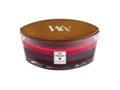 Woodwick Dišeča sveča z lesenim krakom Elipsa Trilogy Elipsa Sun-Ripened Berries 453,6 g
