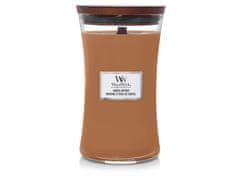 Woodwick Dišeča sveča z lesenim krakom velika Santal Myrrh 609 g