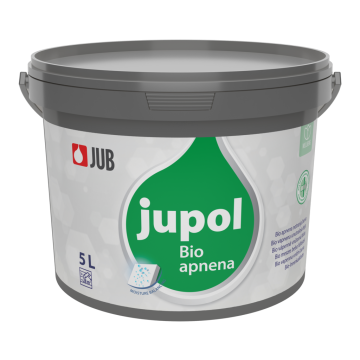 JUB JUPOL Bio apnena notranja barva bela 5 L naravna notranja barva
