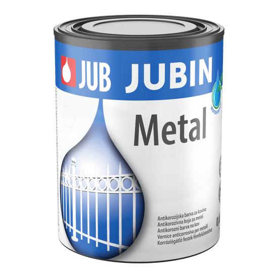 JUB JUBIN Metal srebrn 5005 0,65 L pokrivna barva za kovino