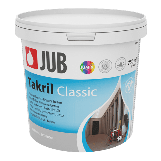 JUB TAKRIL Classic siv 2 0,75 L barva za zaščito betona
