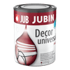 JUB JUBIN Decor universal bel 1001 mat 0,65 L pokrivna barva za les in kovino