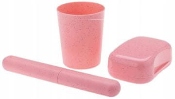 shumee Potovalni toaletni set s etuijem + skodelico + podstavkom za milo