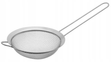 shumee Jekleno kuhinjsko cedilo z ročajem 12 cm srebrno