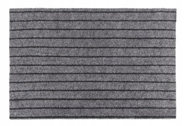 shumee Predpražnik iz sivega črtastega tekstila, univerzalen, 60x40 cm
