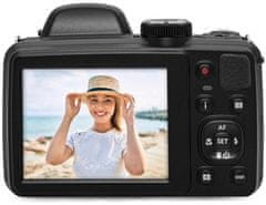 Kodak Pixpro Astro Zoom digitalni fotoaparat, črn (AZ425BK)