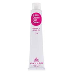 Kallos KJMN Cream Hair Colour Keratin & Argan Oil trajna barva za lase z arganovim oljem in keratinom 100 ml Odtenek 6.00 dark blond plus za ženske