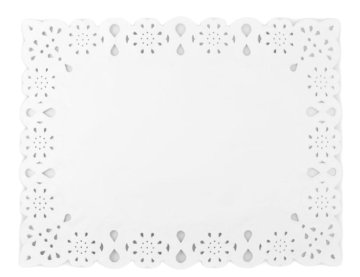 shumee Pravokotne papirnate serviete 30x40 cm 12 kosov bele