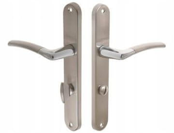 shumee Notranja kljuka, dolga plošča, WC, krom, brušen nikelj