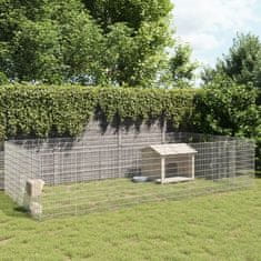 shumee vidaXL Ograda za živali na prostem s 24 paneli 54x100 cm železo